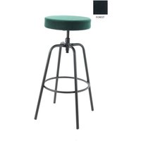 Workliving Barkruk Hoog Rond - Velvet Earth Forest