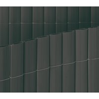 Tuinscherm kunststof pvc antraciet 1,8x3m