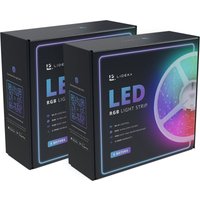 LidekaÂ® - LED strip Kleuren - 5 + 5 Meter - RGB - Incl. App Telefoon