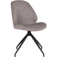 House Nordic Monte Carlo Eetkamerstoel Draaivoet Lichtbruin - Set van 2