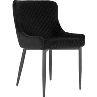 House Nordic Boston Eetkamerstoel - Velvet Zwart