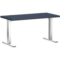 Elektrisch Zit/Sta Verstelbaar Bureau Solid Home Blauw/Wit