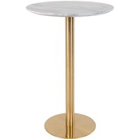 House Nordic Bolzano Bartafel Rond - Marmer - Koper - 70x105 cm