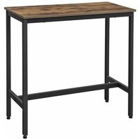 Mazazu - Vintage Bartafel - Industrieel Keukentafel â€“ Bureau - Hout & Metaal - 100x40x90