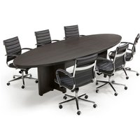 Vergadertafel Manager-It Eclipse ovale Donker Eiken 420x138cm