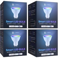 LidekaÂ® LED Spot GU10 - Smart LED Lamp - RGBW - Dimbaar - Set van 4