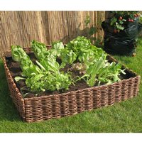 Plantenbak moestuinbak wilgen 80x80x20cm