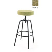 Workliving Barkruk Hoog Rond - Society Boucle Mustard