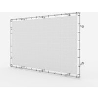 Aan de wand bevestigd aluminium spanframe voor reclamebanners op afstand