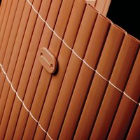 Tuinscherm tuinafscheiding kunststof PVC bruin 150x500cm