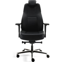 Workliving Delta-5 Leer - Ergonomische 24-uurs Bureaustoel