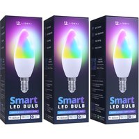 LidekaÂ® - Slimme LED Smart Lampen - E14 - Set Van 3 - RGBW - Dimbaar