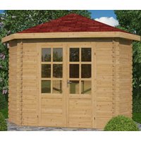 Houten tuinhuis blokhut Bentham 240x240cm