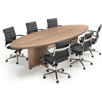 Vergadertafel Manager-It Eclipse Ovale Robson Eiken 420x138cm