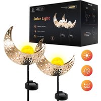 LidekaÂ® - Solar tuinverlichting - Maanlamp op Zonne Energie - Set van 2