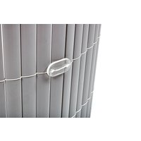 Tuinscherm tuinafscheiding kunststof PVC grijs 150x300cm