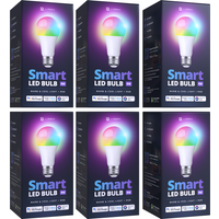 LidekaÂ® - Slimme LED Smart Lampen - E27 9W - Set Van 6 - RGBW - met App - Dimbaar