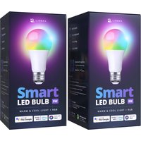 LidekaÂ® Smart LED Lamp - E27 9W - RGBW - Dimbaar - Set van 2