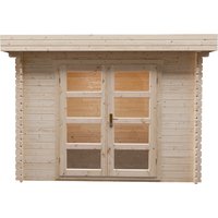Houten tuinhuis Modern platdak 300x250cm / 28mm