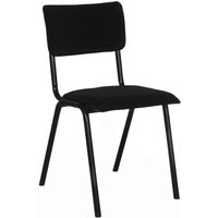 Kick Schoolstoel Cas Velvet - Zwart
