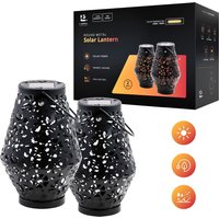 LidekaÂ® - Solar tuinverlichting - Lantaarns op Zonne Energie - Set van 2