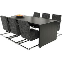 Vergadertafel Manage-IT Donker Eiken 6 Personen 220x100cm